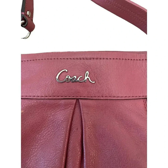 Coach Women's Ashley Soft Pink Leather Hippie Shoulder Bag Satchel Purse - Picture 2 of 6